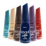 Kit Esmaltes Cremosos Coleção +iza C/6 Risque 8ml