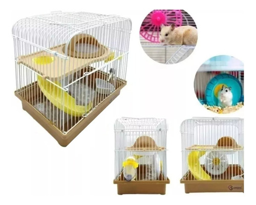 Jaula, Casa Para Hamster, Roedores Con Accesorios.