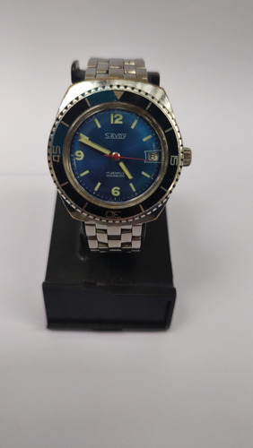 Reloj Savoy Suizo 17 Joyas Automático Vintage Tipo Buceo