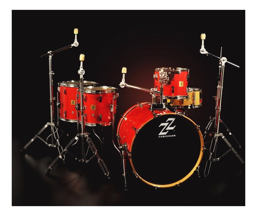 Set Rock - Batería De 5 Cuerpos Zz Percusión