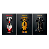 Quadros Decorativos Para Sala Quarto Formula 1 Kit Com 3 