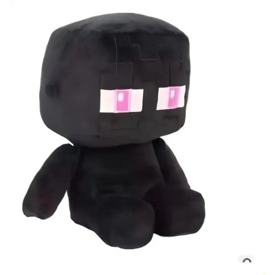 Peluche Negro Tipo Enderman Sentado 20 Cm Para Niños Sitting Posture Small Black 20cm | Envío gratis