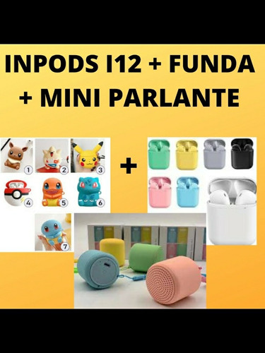 Inpods I12+funda+miniparlante