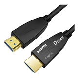 Dtech - Cable Hdmi De Fibra Optica De 25 Pies, 4 K, 60 Hz, 1