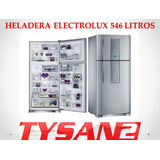 Heladera Con Freezer Electrolux 546 Lts. Inox En Stock Ya!!