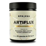 Bpn Pro Artiflux. Glucosamina, Msm, Condroitina, Cúrcuma Y Pimienta Negra. 90 Cápsulas Sin Sabor.