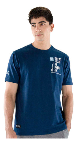 Camiseta Everlast Hombre Ev73nbm383 Azul