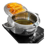 Olla Tempura Grande De Acero Inoxidable Con Control De Tempe