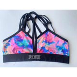 Victorias Secret Pink Brasier Deportivo Colores Y Negro Xl