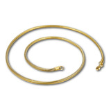 Cadena 40 Cm Serpiente 2,4 Mm Color Oro Acero Hombre Y Mujer