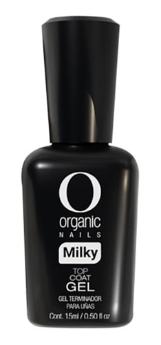 Top Coat Milky Organic Nails Gel Terminador Traslúcido 15ml