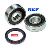 Kit 2 Rulemanes Skf Lavarropa 6203 2rs + 6204 2rs + Retén