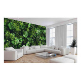 Papel De Parede Coberta De Folhas Planta Muro 9,5m² Xna255