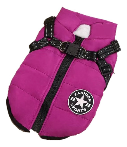 Parka Chaqueta Impermeable Perro Talla S Morado