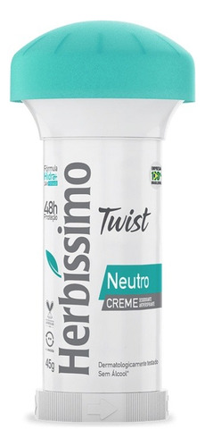 Desodorante Herbissimo Twist Em Creme 45g Neutro