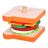 Kit De Cocina Infantil Diy Para Hamburguesas De Madera