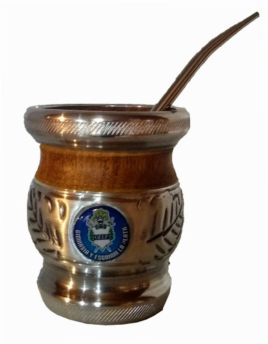 Mate Madera Algarrobo Y Aluminio Gimnasia Y Esgrima La Plata