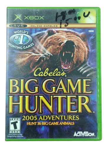 Cabela's Big Game Hunter 2005 Adventure Juego Xbox Clasica