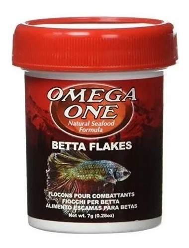 Betta Flakes 7gr Comida Escamas Hojuelas Peces Beta Acuario