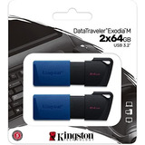 Kit Memoria Usb-a Flash Kingston Dt Exodia M 64gb 3.2 Gen 1