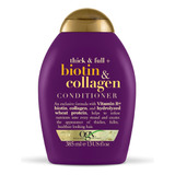 Acondicionador Ogx Thick & Full + Biotin & Collagen En Botella De 385ml Por 1 Unidad