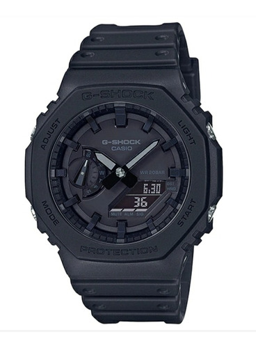 G Shock Ga 2100  1a1 Fibra De Carbono Original Hectagonal 