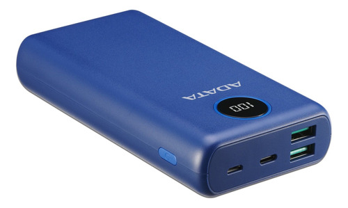 Power Bank Adata P20000qcd 20,000mah, Usb-c, Carga Rápida.