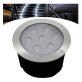 Balizador Spot Led Embutir Chão Piso Jardim 7w Ip65 Frio