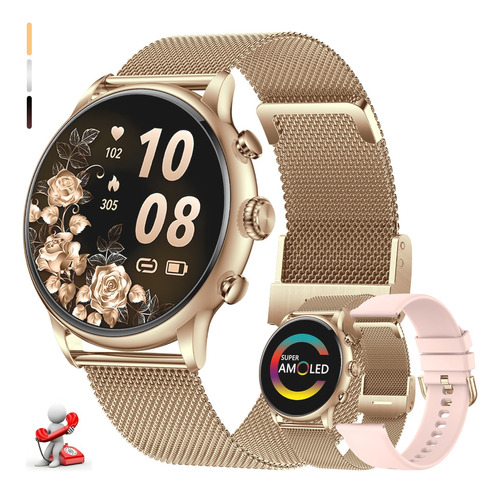 Smartwatch Para Mujer Moda Reloj Inteligente Amoled Llamada