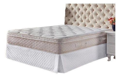 Saia Cama Box Baú Casal Queen Matelada Veneza 50cm Altura