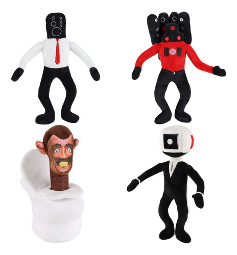 Skibidi Toilet Speakerman Boss Plushies Muñeca Figura 4 Piez