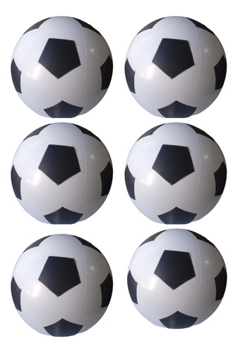 10 Pelotas Inflables Diseño Futbol 25 Cm Pvc Souvenirs Playa