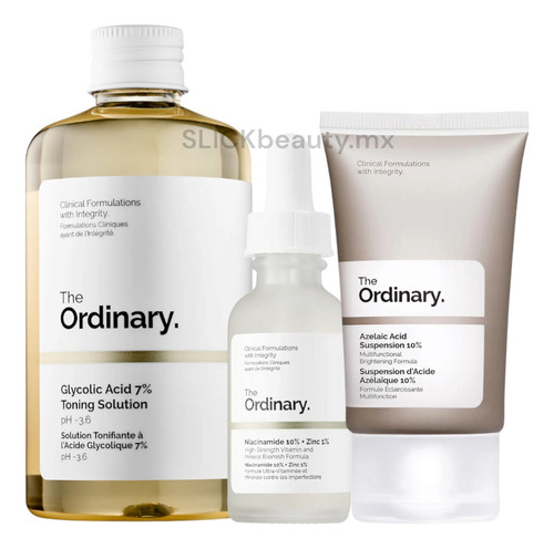 The Ordinary Kit Para Granitos/ Imperfecciones, 3 Productos