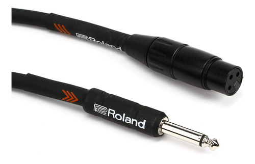 Roland Black Series Hi-z Cable De Micrófono, 20 Pies