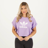 Camiseta adidas Adicolor Classics Trefoil Feminina Lilás