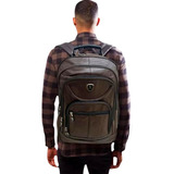 Mochila Notebook Masculino Impermeavel Bolsos Couro Grande