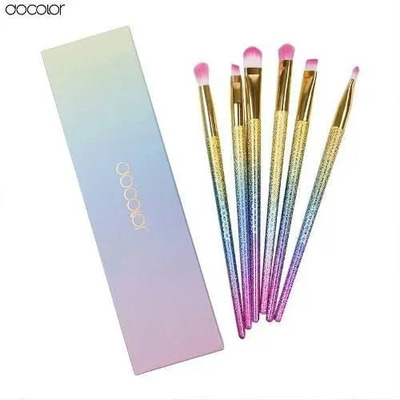 Set de 6 brochas maquillaje Docolor DB0603 ojos y labios sintéticas | Envío gratis