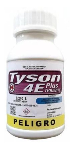 Tyson 4 E Veneno Chinches Cucaracha Garrapata Araña 1 Pieza