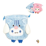 Bolso Porta Cosméticos Peluche Kuromi Cinnamoroll My Melody