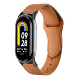 Pulseira De Couro Para Xiaomi Mi Band 8