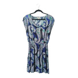 Vestido Corto Banana Republic Paisley Talla S