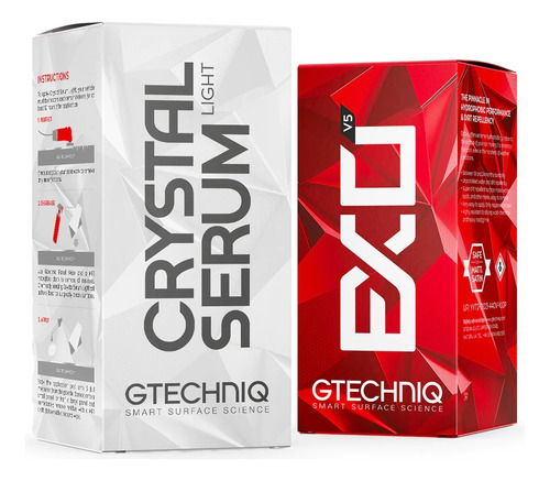 Kit Gtechniq Crystal Serum Light 50ml + Exo V5 30ml Ceramico