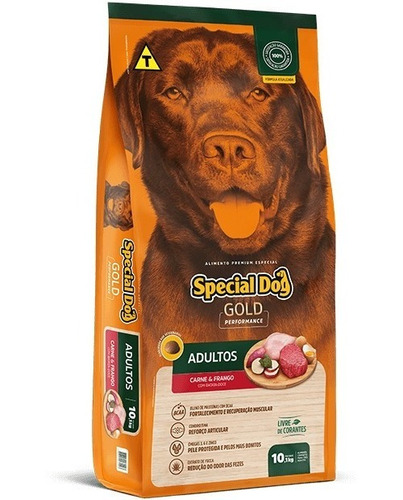 Ração Special Dog Gold Premium Adultos Carne E Frango 10kgs
