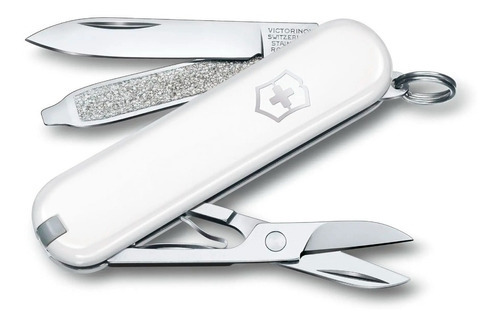 Cortapluma Victorinox Classic 7 Usos Bolsillo Tijera Color Blanco