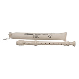 Flauta Dulce Soprano Yamaha Yrs23 Plástico Color Beige 3 Pzs