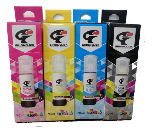 Kit X 4 Tintas Genericas Para Epson L3110 L3210 L3150 L3250 