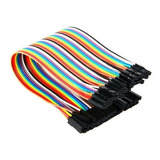 Pack 40 Cables Para Protoboard Hembra Hembra 20 Cm Coopertec