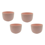 Cerealero Bowl Sopero Porcelana 550cc Rosa X 4 Un