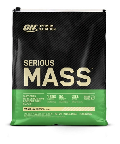 Proteina Ganador Optimum Nutrition Serious Mass 12 Lb