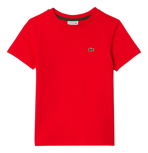 Playera Lacoste De Algodón Ecológico Unisex Para Niños